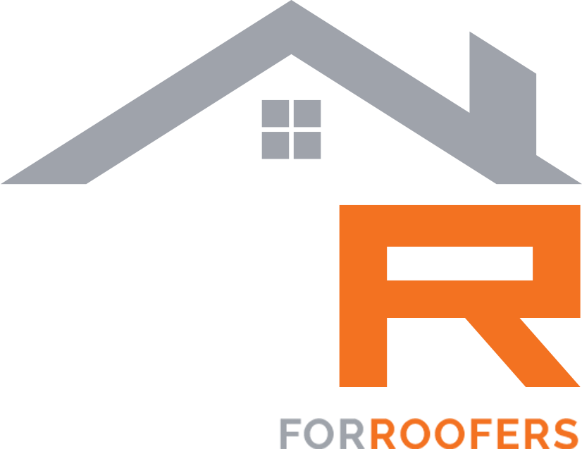 Marketers For Roofers logo, white